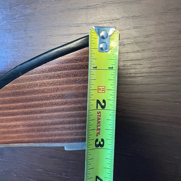 Franco Sarto women’s McKenna-style calf hair cheetah wedge sandal. 8.5. 3” heel. - Picture 8 of 9